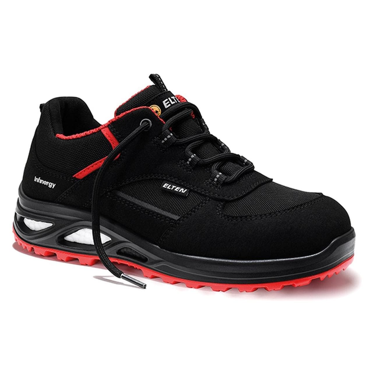 Elten, Sicherheitsschuhe, Sicherheits-Halbschuh S3 ESD HANNAH XXTL black-red, Gr. 41 (S3, 41)