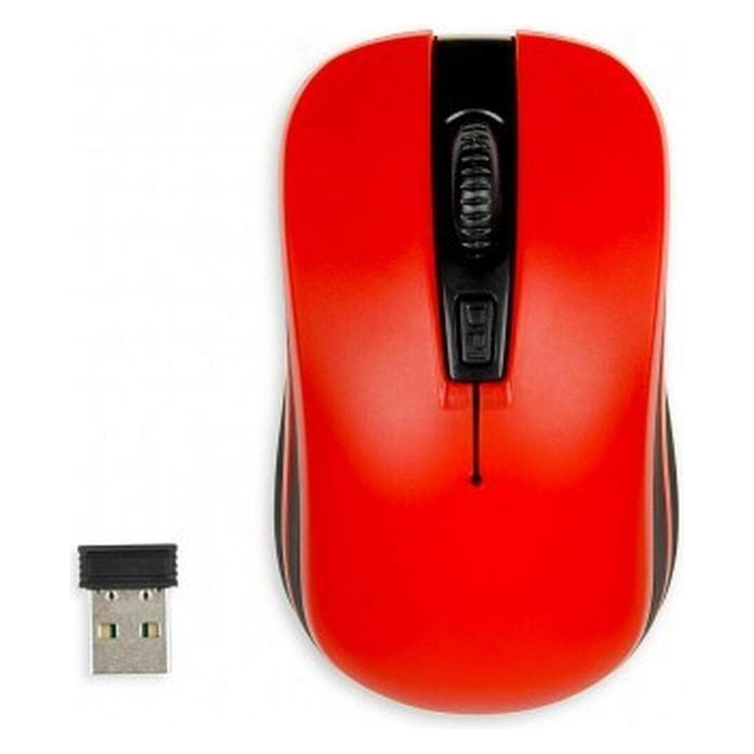 iBox Loriini (Kabellos), Maus, Schwarz, Rot