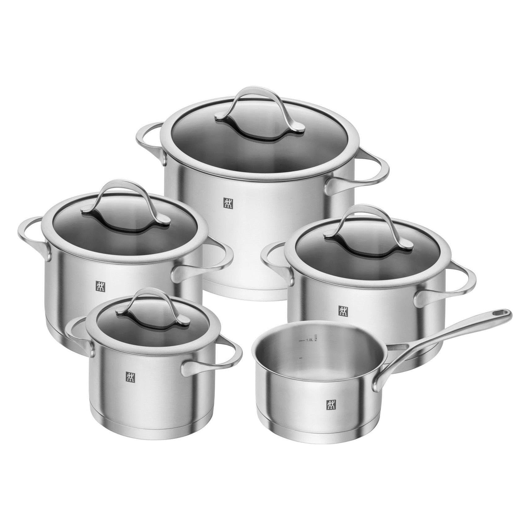 Zwilling Essence, Pfanne + Kochtopf, Silber