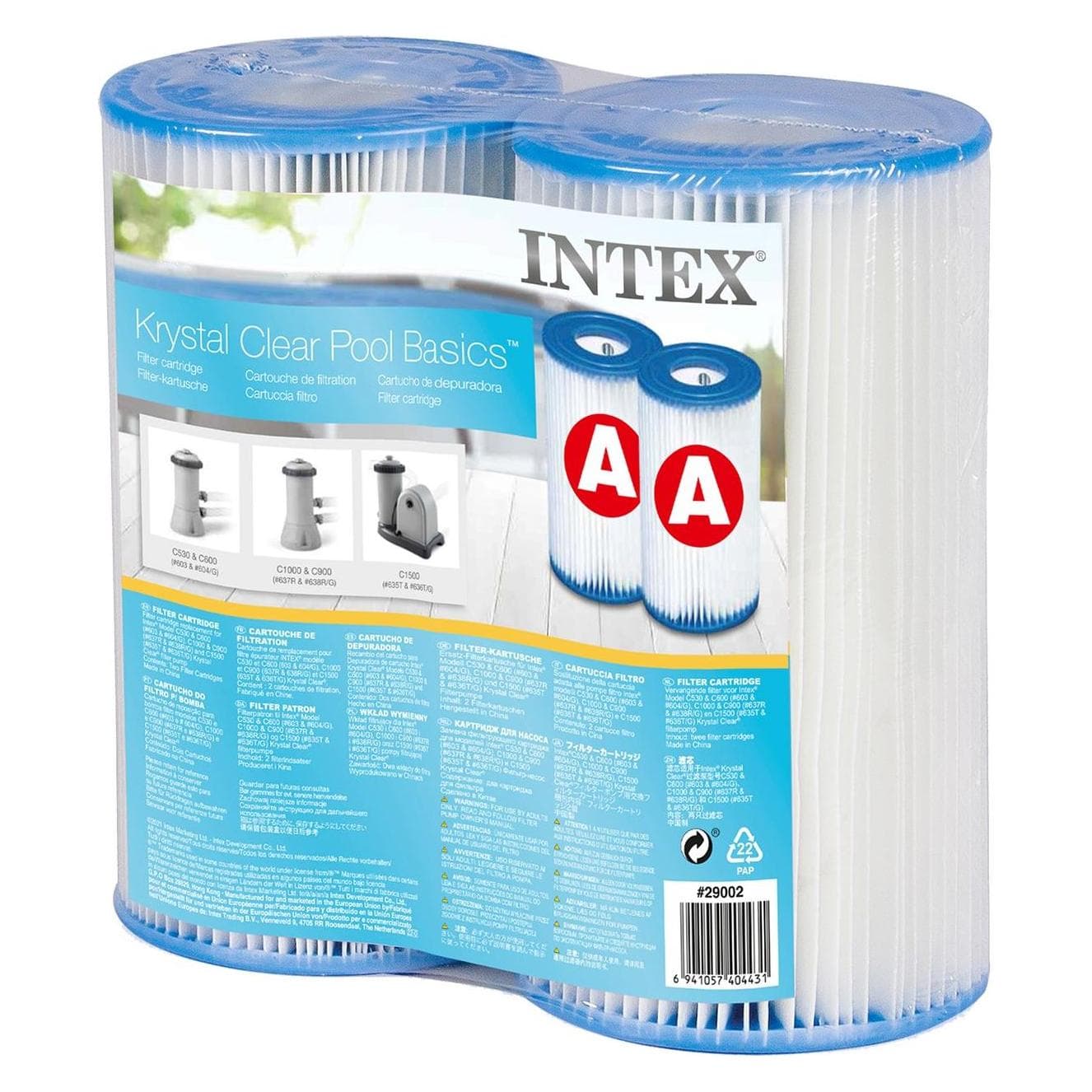 Intex, Pool Filter Zubehör, Typ A Twin Pack
