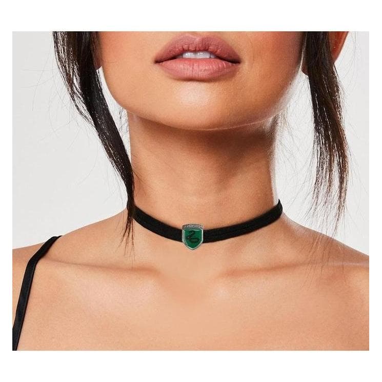 Cinereplicas, Halsschmuck, Harry Potter: Choker mit Slytherin Anhänger