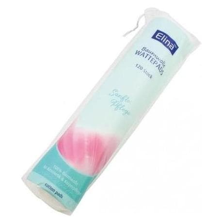 Elina, Wattepads, Wattepads 120er Make-Up 100% Baumwolle, 5cm (120x)