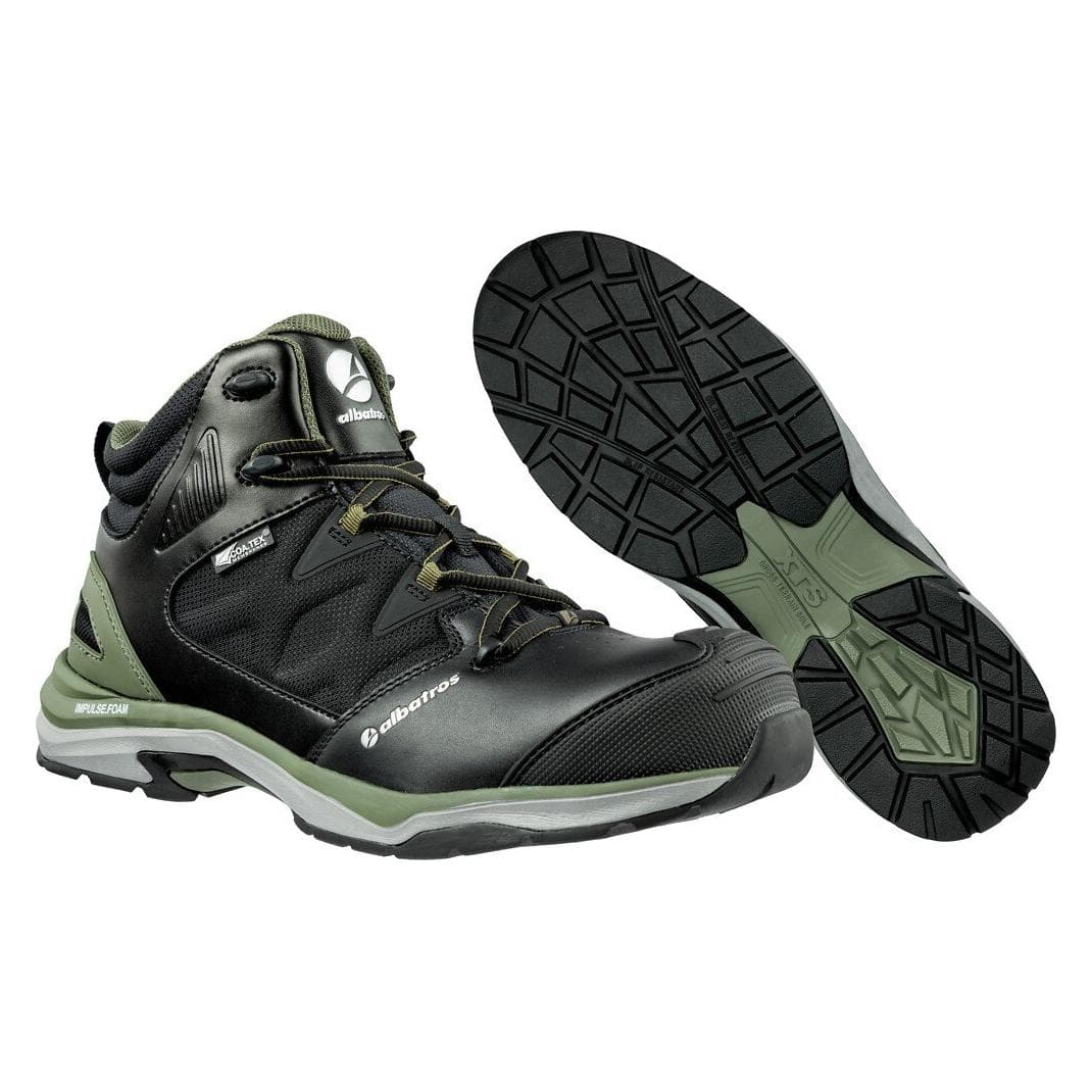 Albatros, Sicherheitsschuhe, Sicherheitsstiefel ULTRATRAIL OLIVE CTX MID S3 ESD WR HRO SRC (S3, 40)