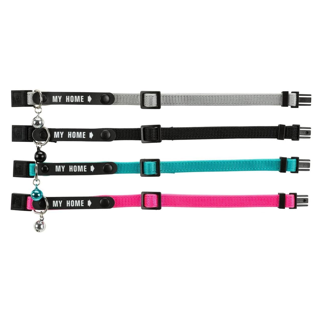 Trixie Katzenhalsband mit Adresslasche (One Size, Katze, Allgemein), Halsband + Leine