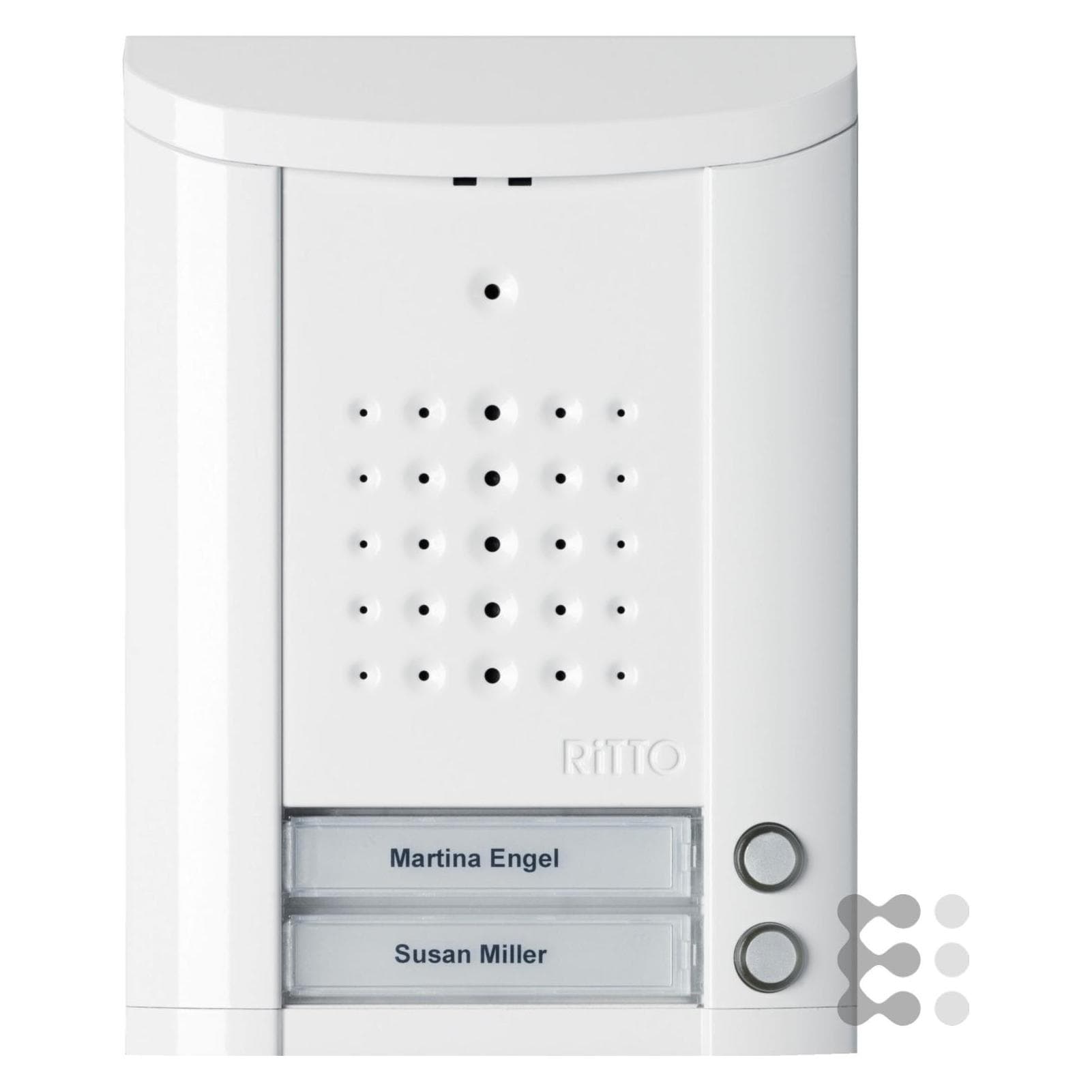 Ritto, Klingel + Türsprechanlage, Electric Türstation ws Entravox 2Tasten