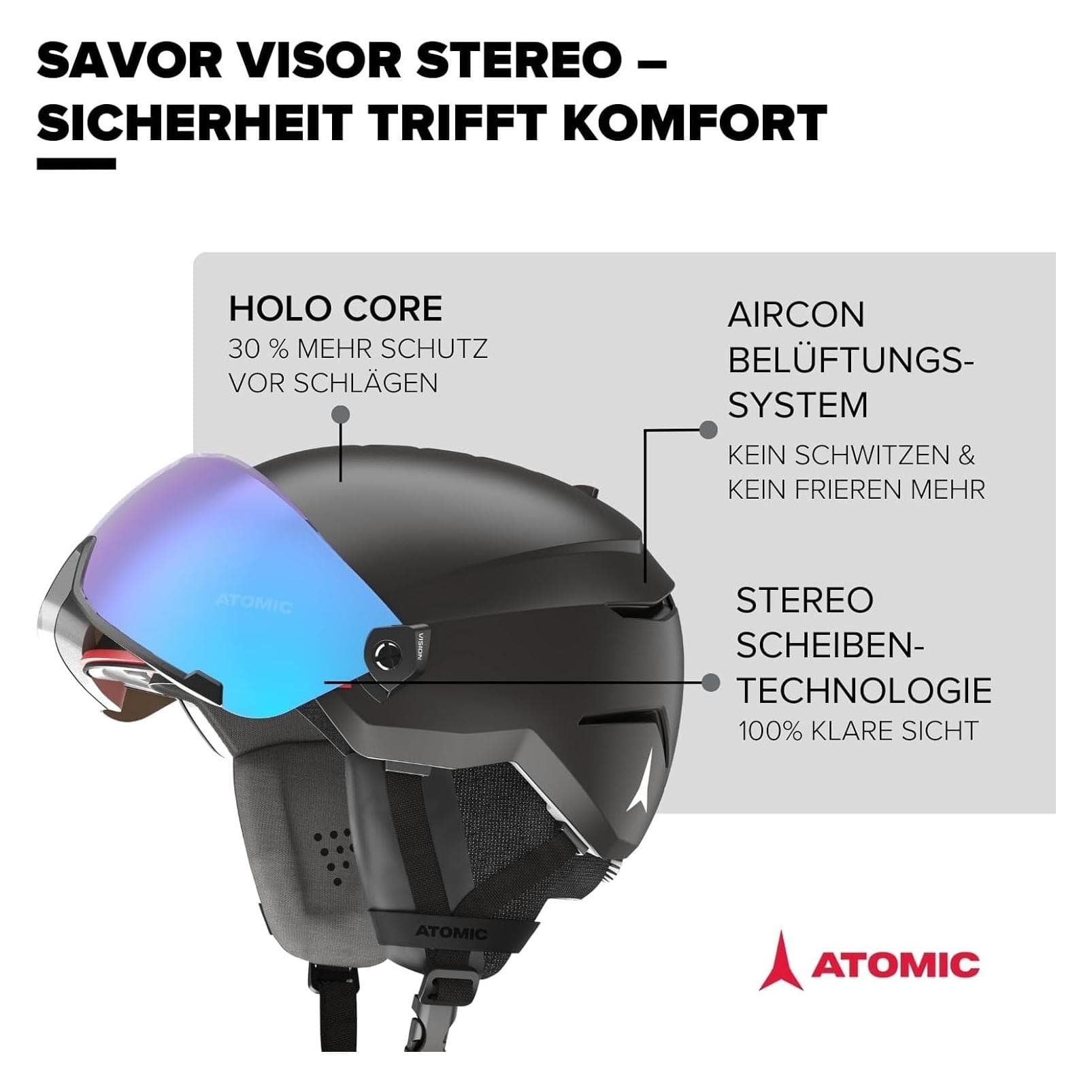 Atomic, Skihelm, (63 - 65 cm, XL)