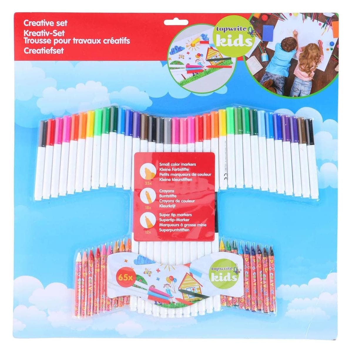 Topwrite, Malstifte, Kreativ-Set 65tlg. (65x)