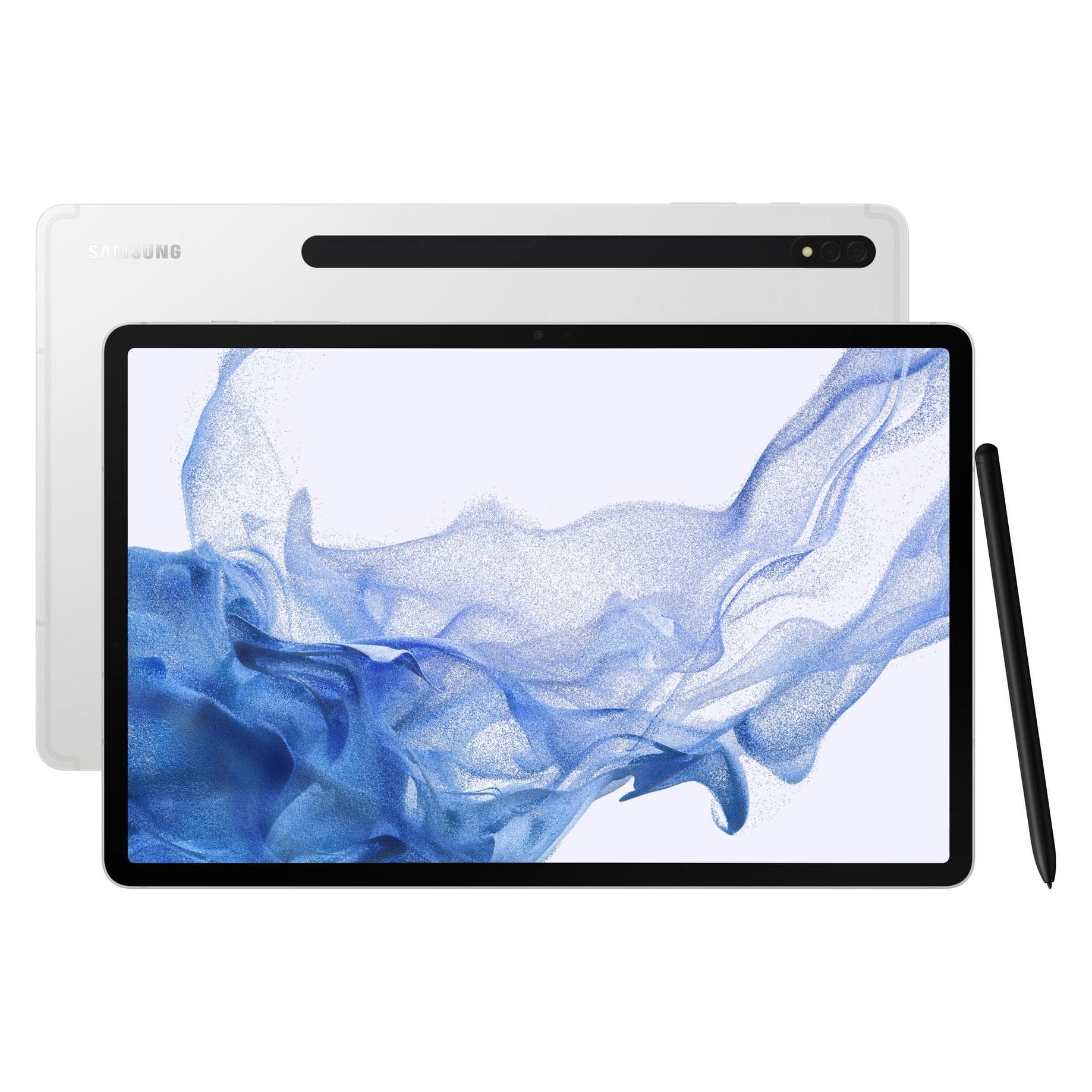 Samsung Galaxy Tab S8+ (nur WLAN, 12.40", 256 GB, Silver), Tablet, Silber