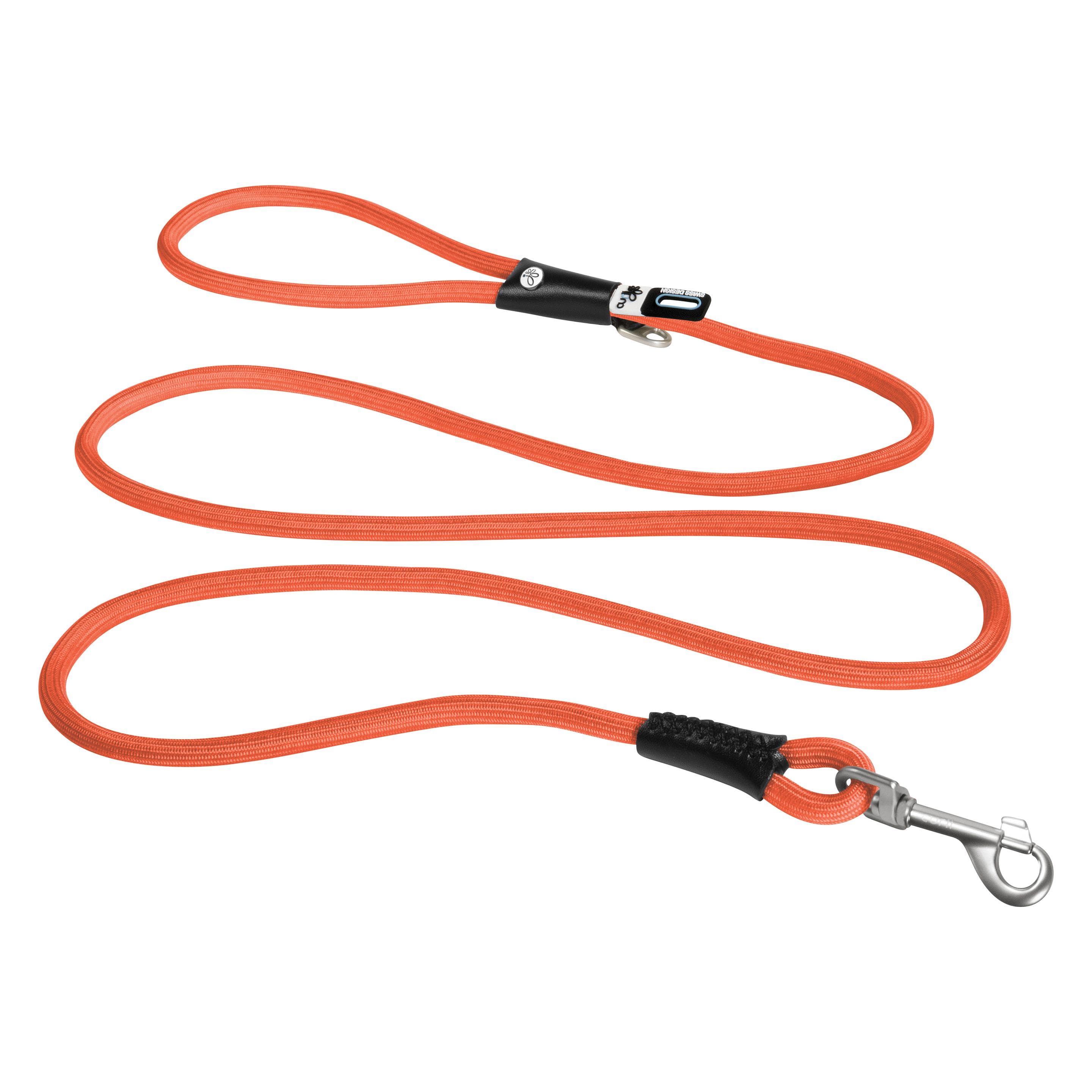 Curli Hundeleine Stretch Comfort ø 10 mm / 1.8 m, Sun Orange (L, Hund, Allgemein), Halsband + Leine