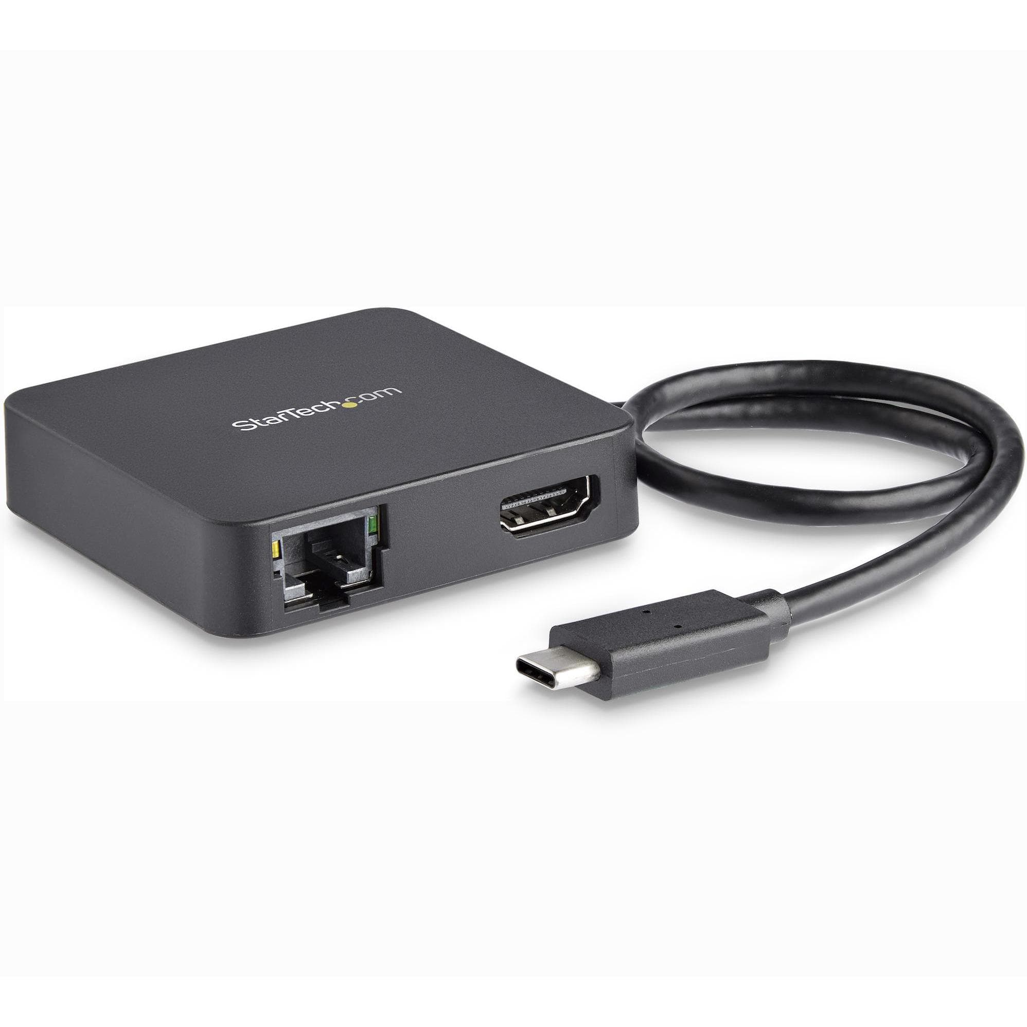 StarTech Multiport Adapter USB-C (USB-C, 2 Ports), Dockingstation + USB Hub, Schwarz