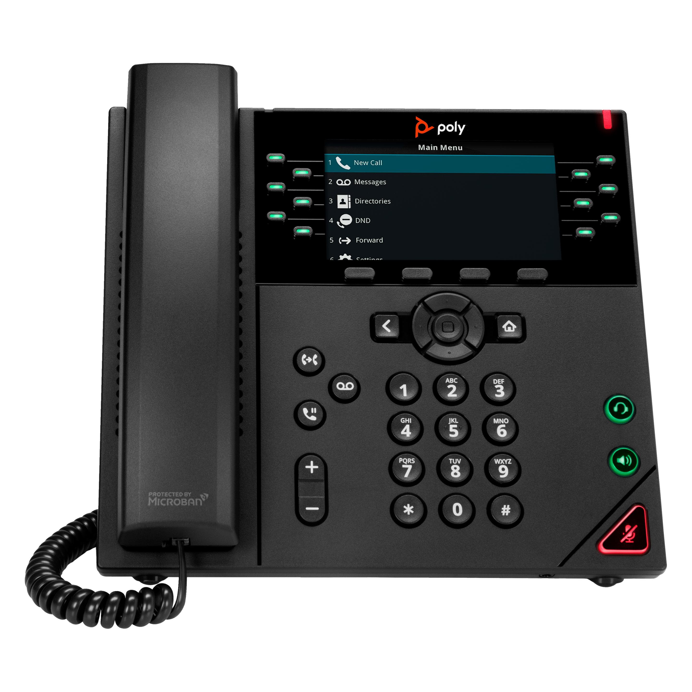 HP Poly VVX 450 12IPPH PoE-e No localizatio, Telefon, Schwarz