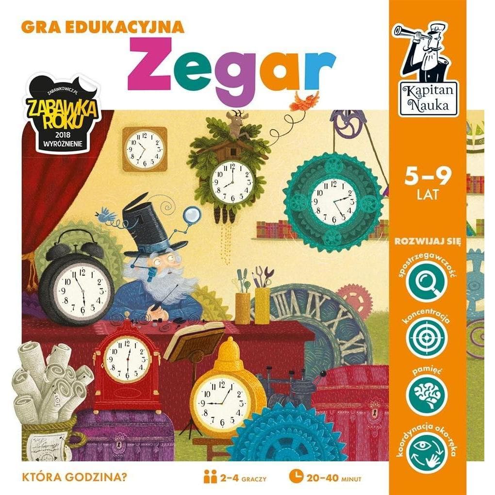 Edgard Kapitän Wissenschaft. Lernspiel. Uhr (5 - 9 Jahre)