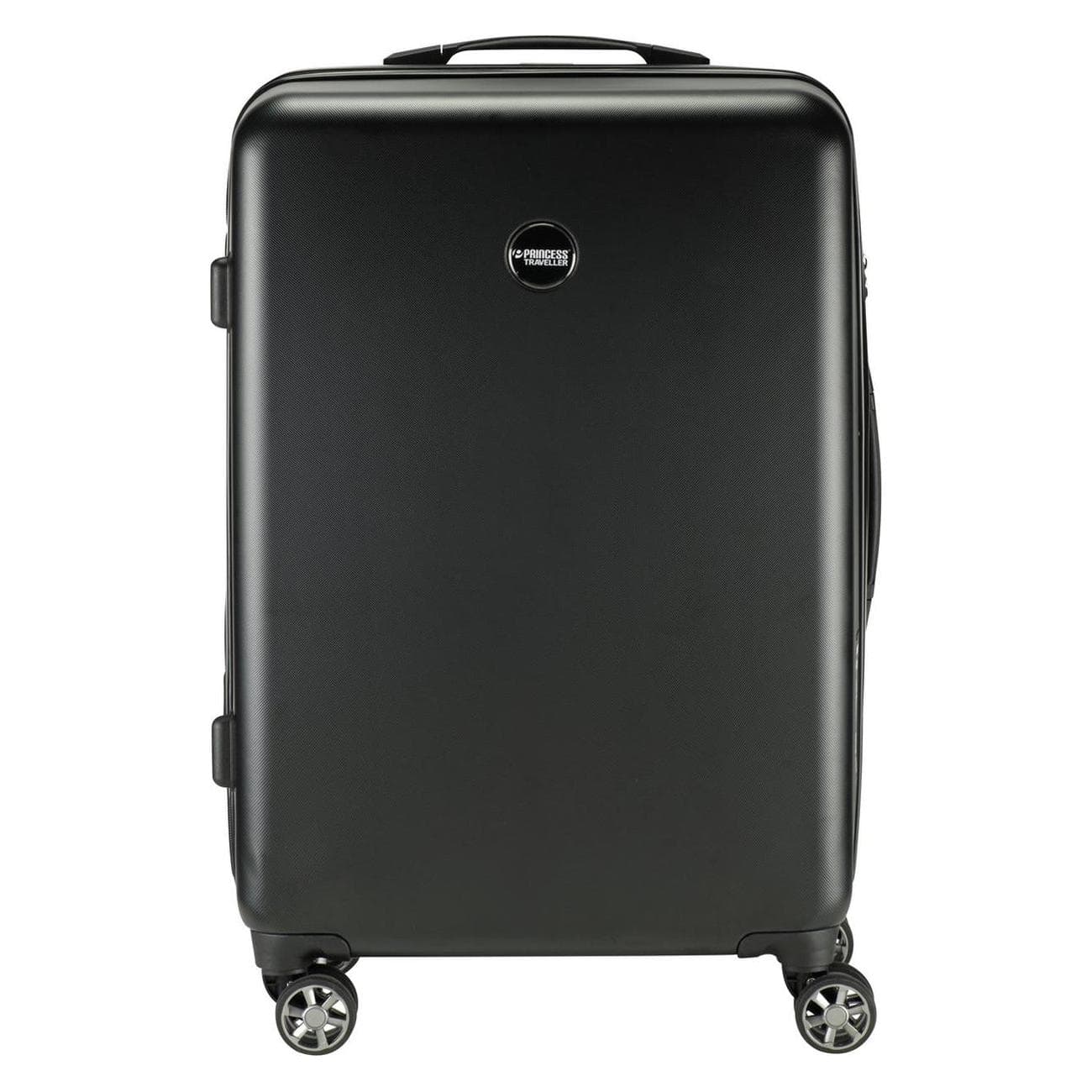 Princess Traveller Prinzessinreisende PT01 Deluxe - Reiokoffer - Pitch Black - M - 67 cm, Koffer, Schwarz