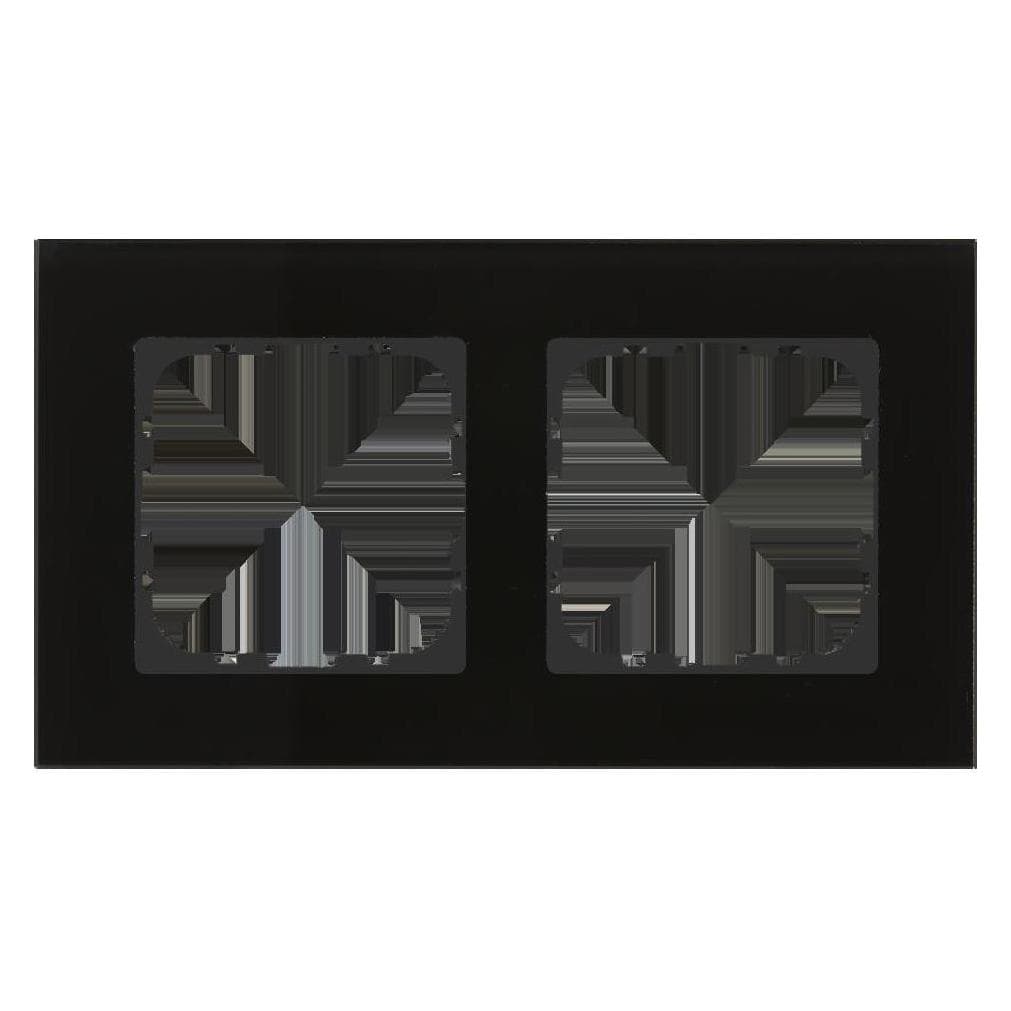 MDT, Zubehör Schalterprogramm, BE-GTR2S.01S Glasrahmen 2-fach
