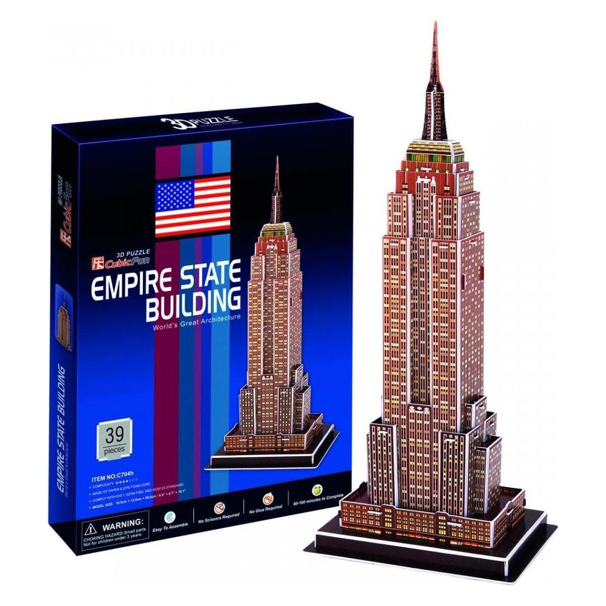 Cubicfun 3D Puzzlespiel Empire State Building (39 Teile)