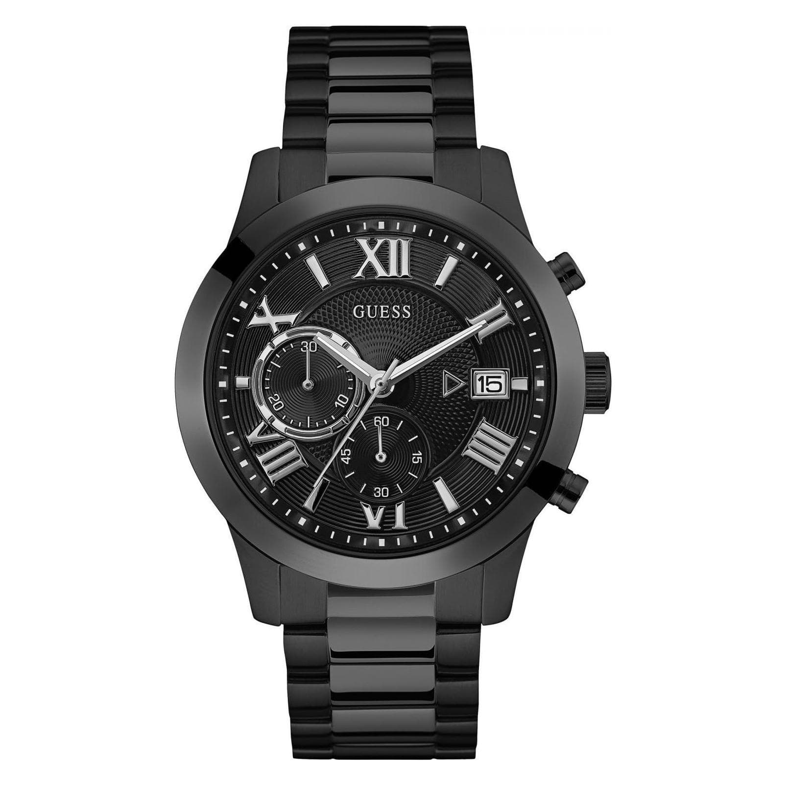 Guess, Armbanduhr, Watches GENTS W0668G5, Schwarz, (Analoguhr)