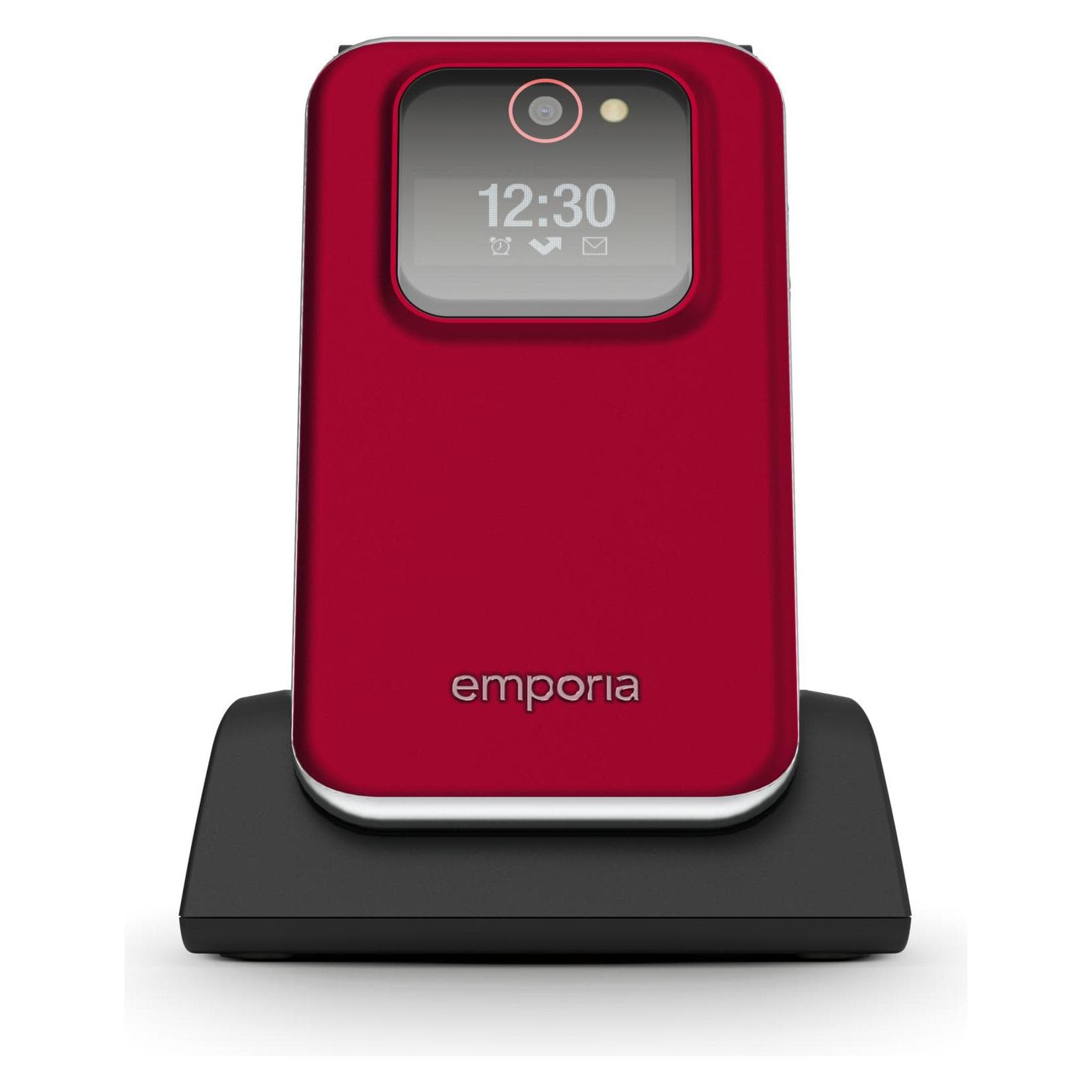 Emporia emporiaJOY (2.80", 2 Mpx), Tastenhandy, Schwarz, Rot