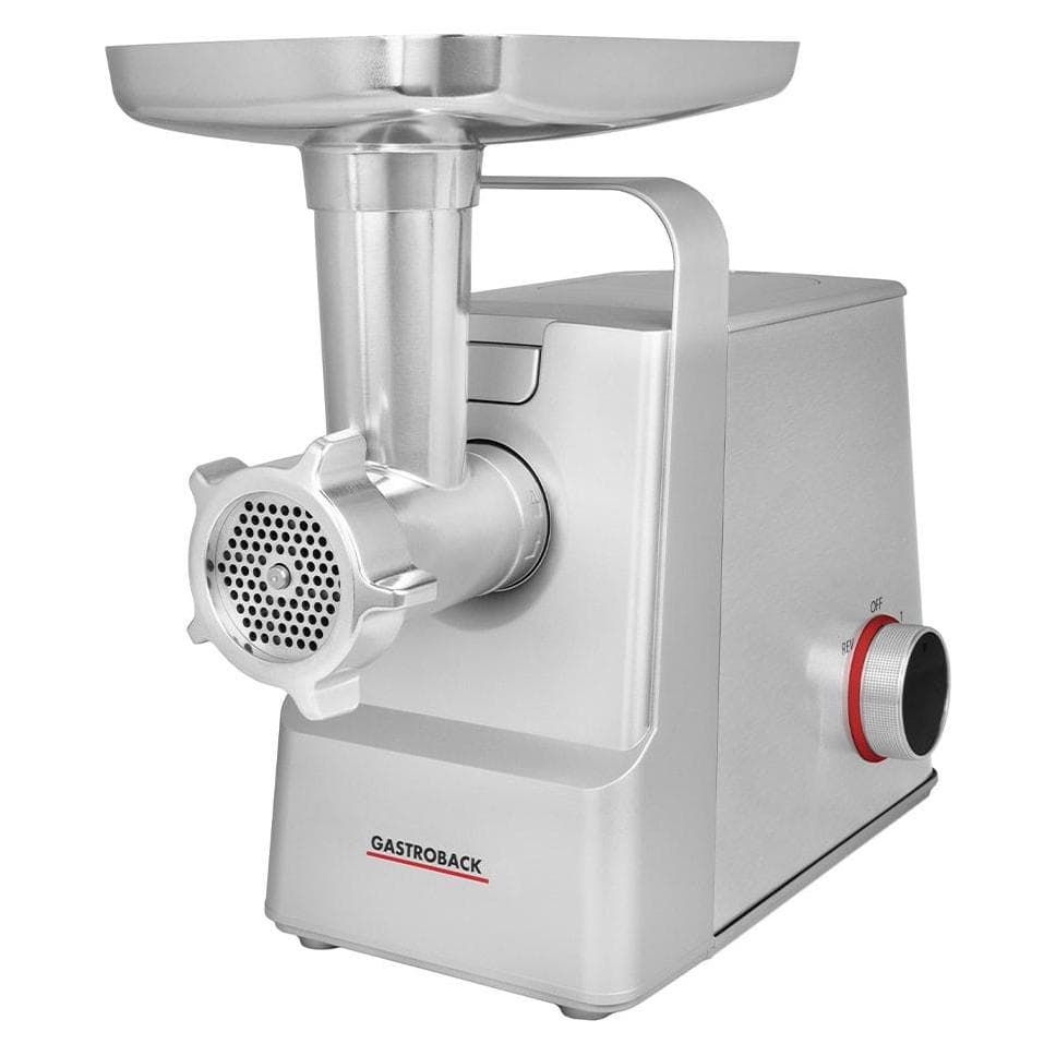 Gastroback 41407 Design Fleischwolf 6in1 Plus, Fleischwolf, Silber