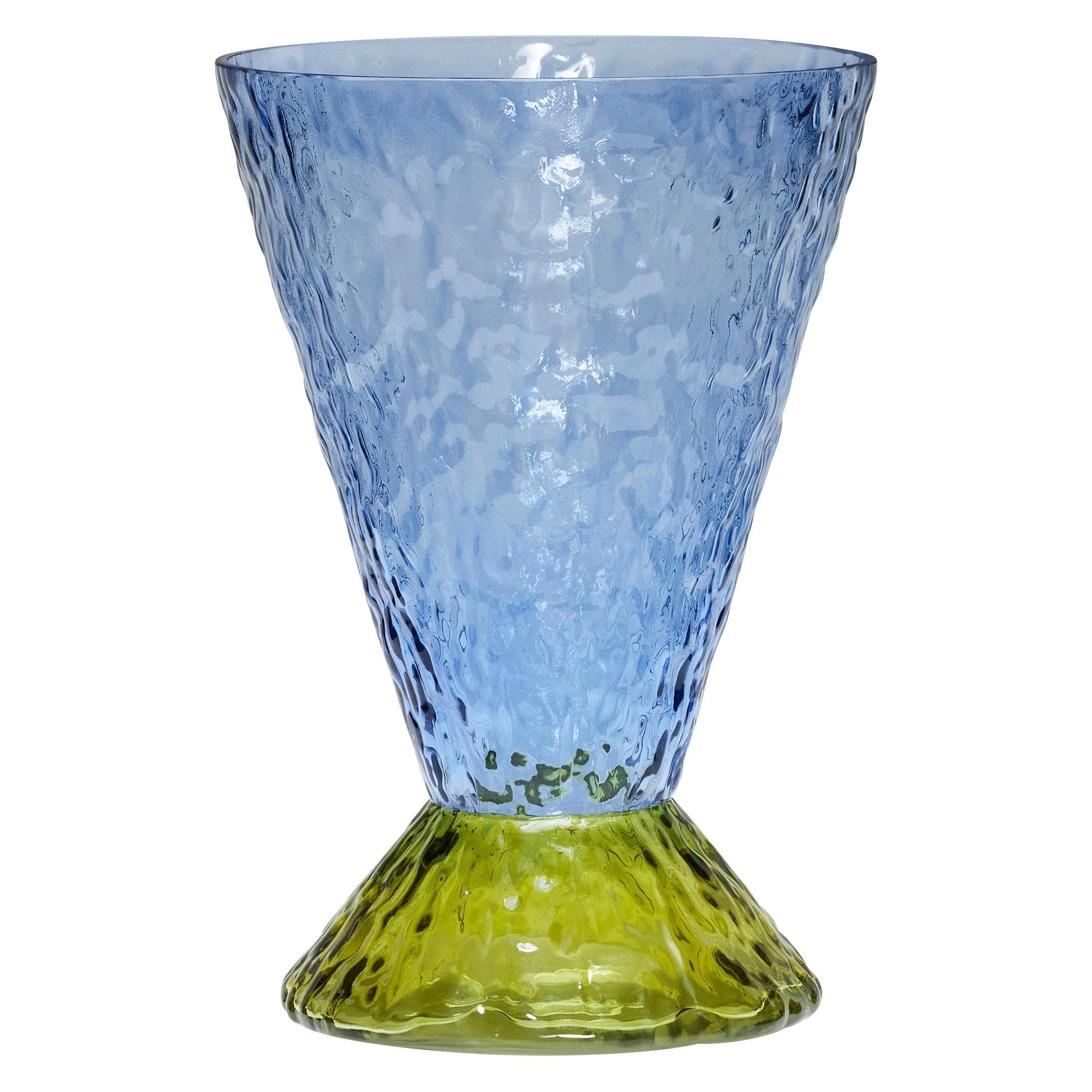 Hübsch, Vase, - Abyss Vase - Light blue Olive (1x, 3.50 l)