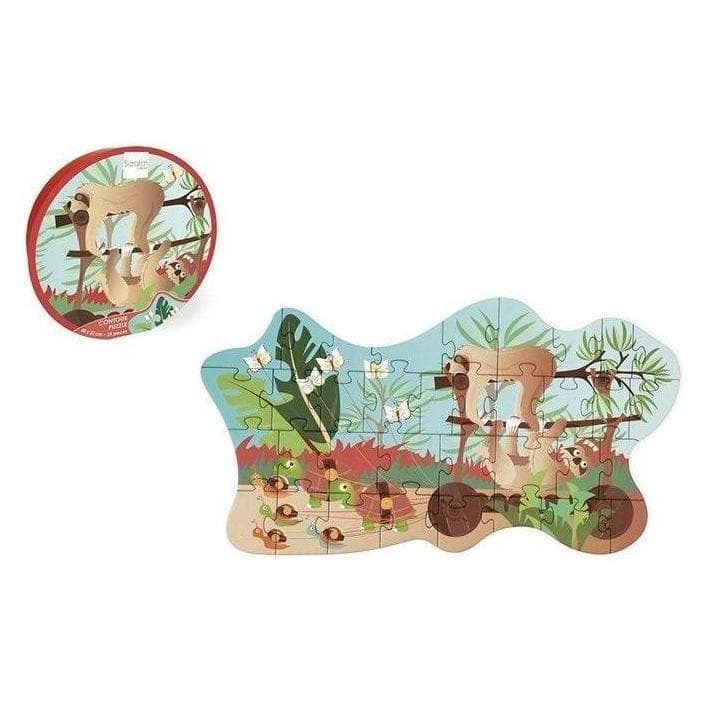 Scratch Mini Shape Puzzle Faultier (35 Teile)