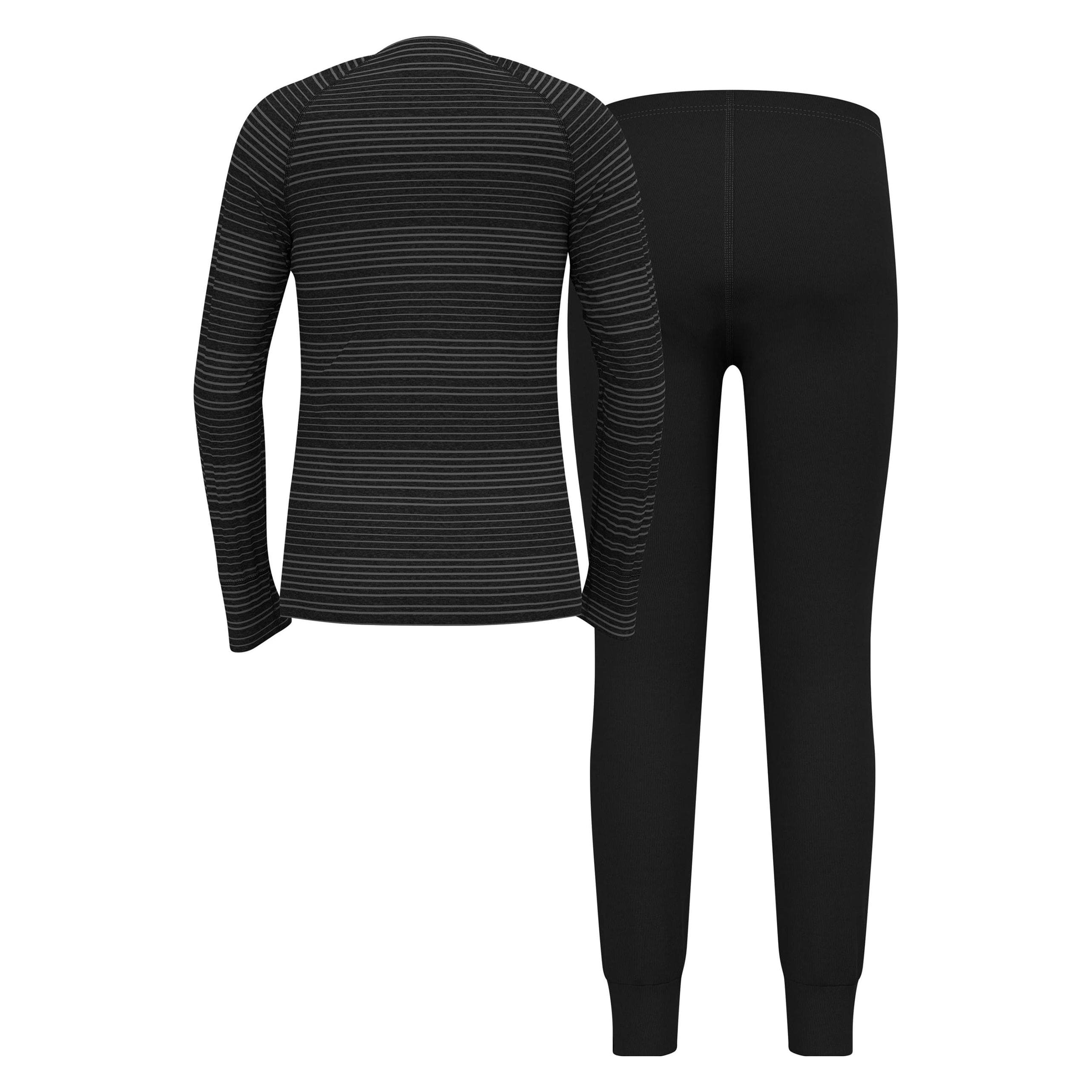 Odlo, Unisex, Funktionsshirt, Active Warm Eco Unterwäsche Set (92), Schwarz, Grau, 92