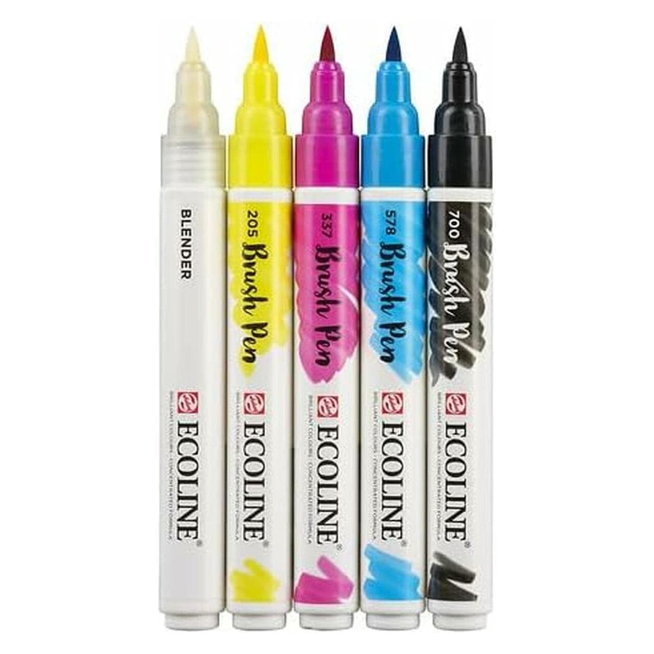 Talens, Malstifte, Brush Pen Primary (5x)