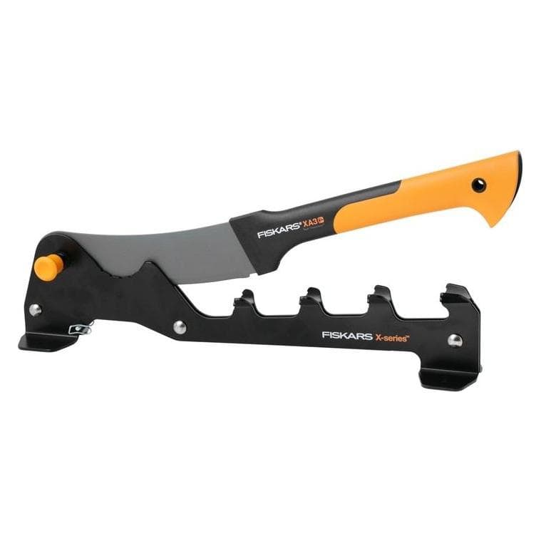 Fiskars, Holzspalter + Häcksler, Set da Parete per Scortecciare Serie X