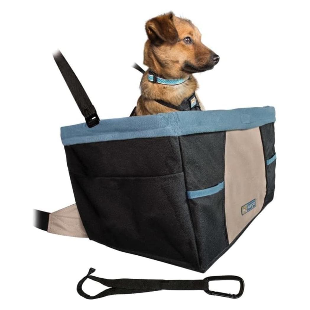 Kurgo Rover Booster Seat Autositz (Hund, Faltbar, Komplett zu öffnen, Waschmaschinenfest), Tiertransport