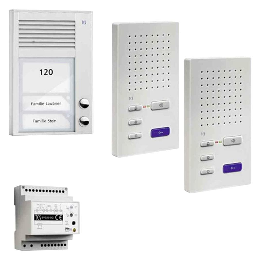 TCS, Klingel + Türsprechanlage, PSC2220-0000 Audio-Intercom-System Weiss (Kabelgebunden)