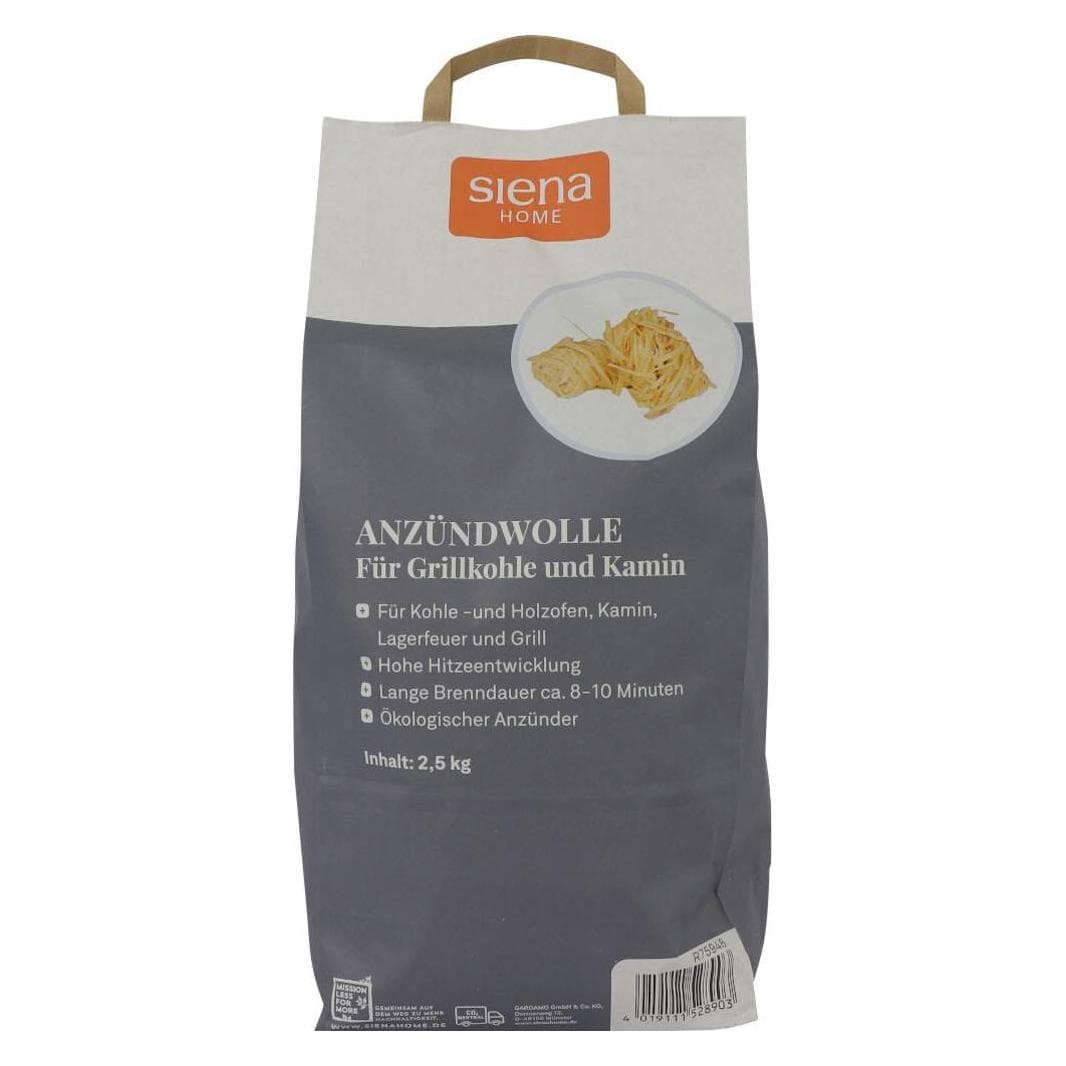 Siena Home, Anzündhilfe, Anzündwolle 2,5 kg