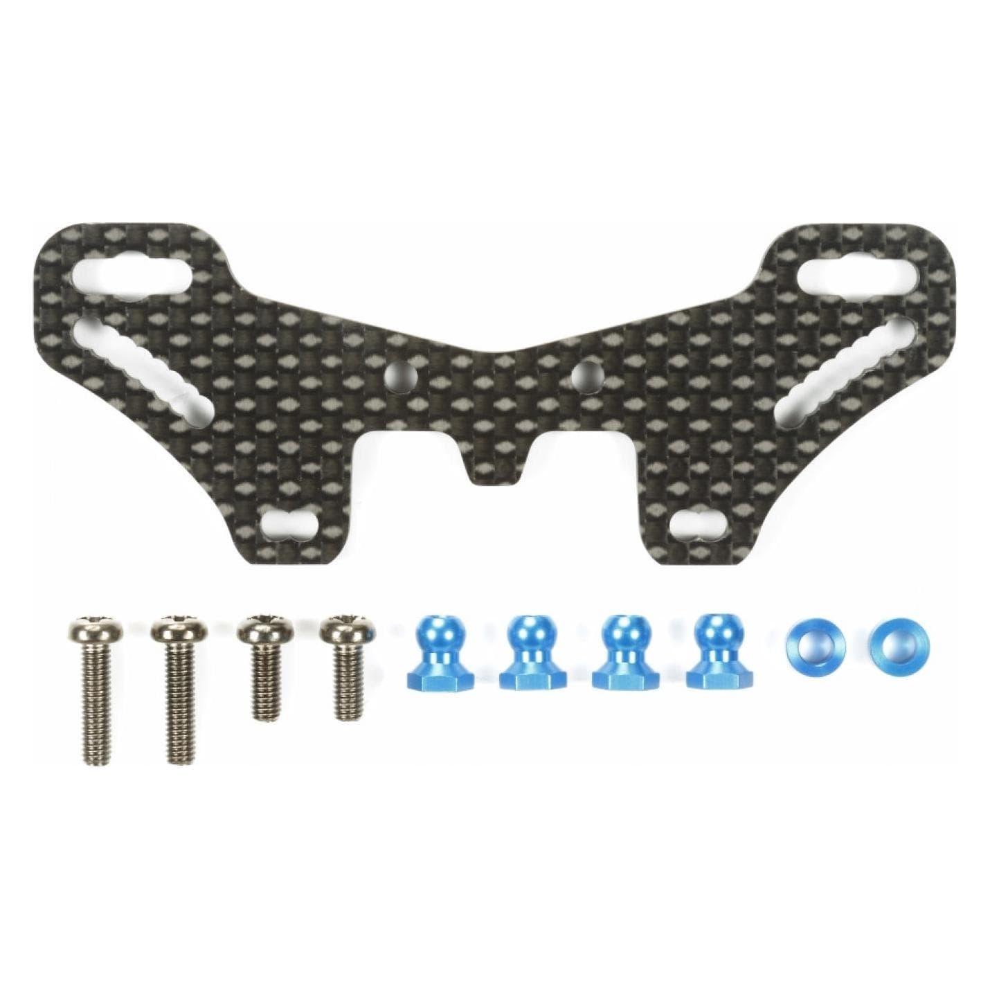 Tamiya TT-02S Dämpferbrücke Hinten Carbon