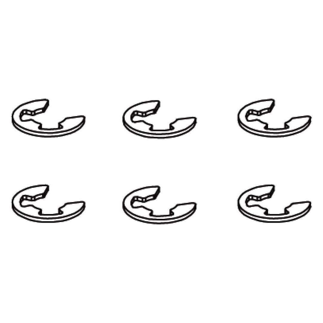 Jamara E-clip 7mm Vo-Mj-Ti-Ho-In-LQ-SR10 VE6