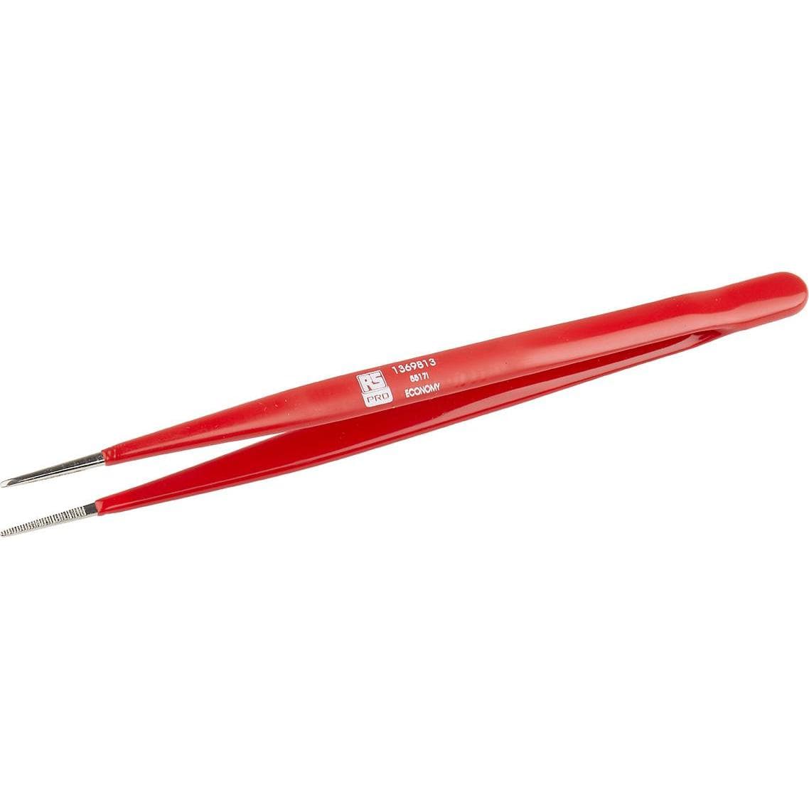 RS PRO, Pinzette, C-Stahl Pinzette,, Spitze Gebogen, Fein Abgerundet, 155 mm