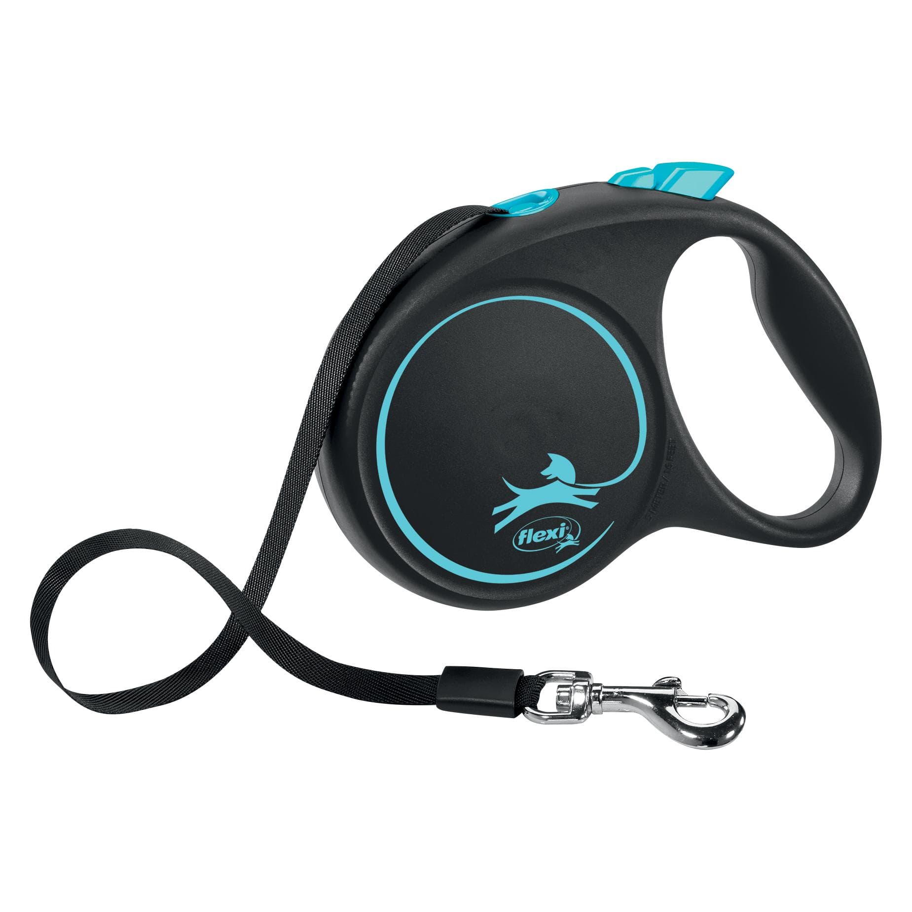 Flexi Black Design Gurt (M, Hund, Allgemein, Hundesport, Spazieren), Halsband + Leine