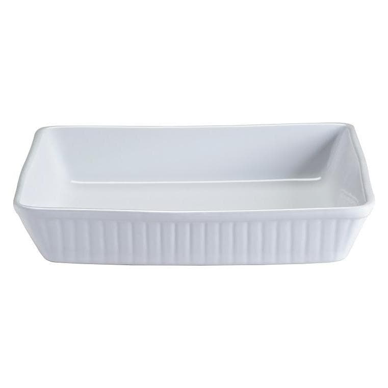 Mason Cash Classic Collection Fine White Stoneware 33cm Rectangular Roasting Baking & Serving Dish, Auflaufform, Weiss
