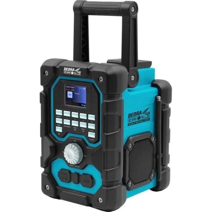Dedra Schnurloses Baustellenradio DAB+ 18V, SAS+ALLE DED7006BT (DAB+, FM, Bluetooth), Radio