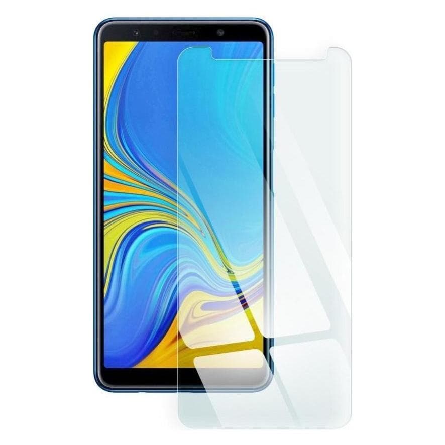 BlueStar Tempered Glass (1 Stk., Samsung Galaxy A7 (2018)), Smartphone Schutzfolie, Transparent