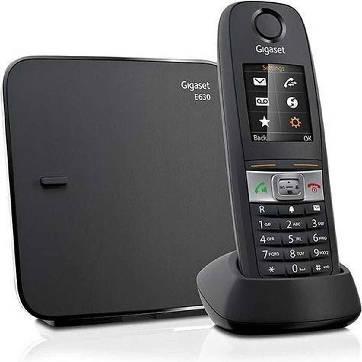 Gigaset E630, Telefon, Schwarz