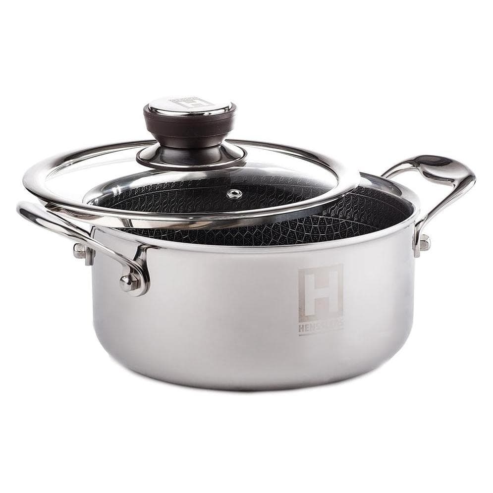 Henssler HSN Kochtopf ES 2,8l 20cm, Pfanne + Kochtopf, Silber