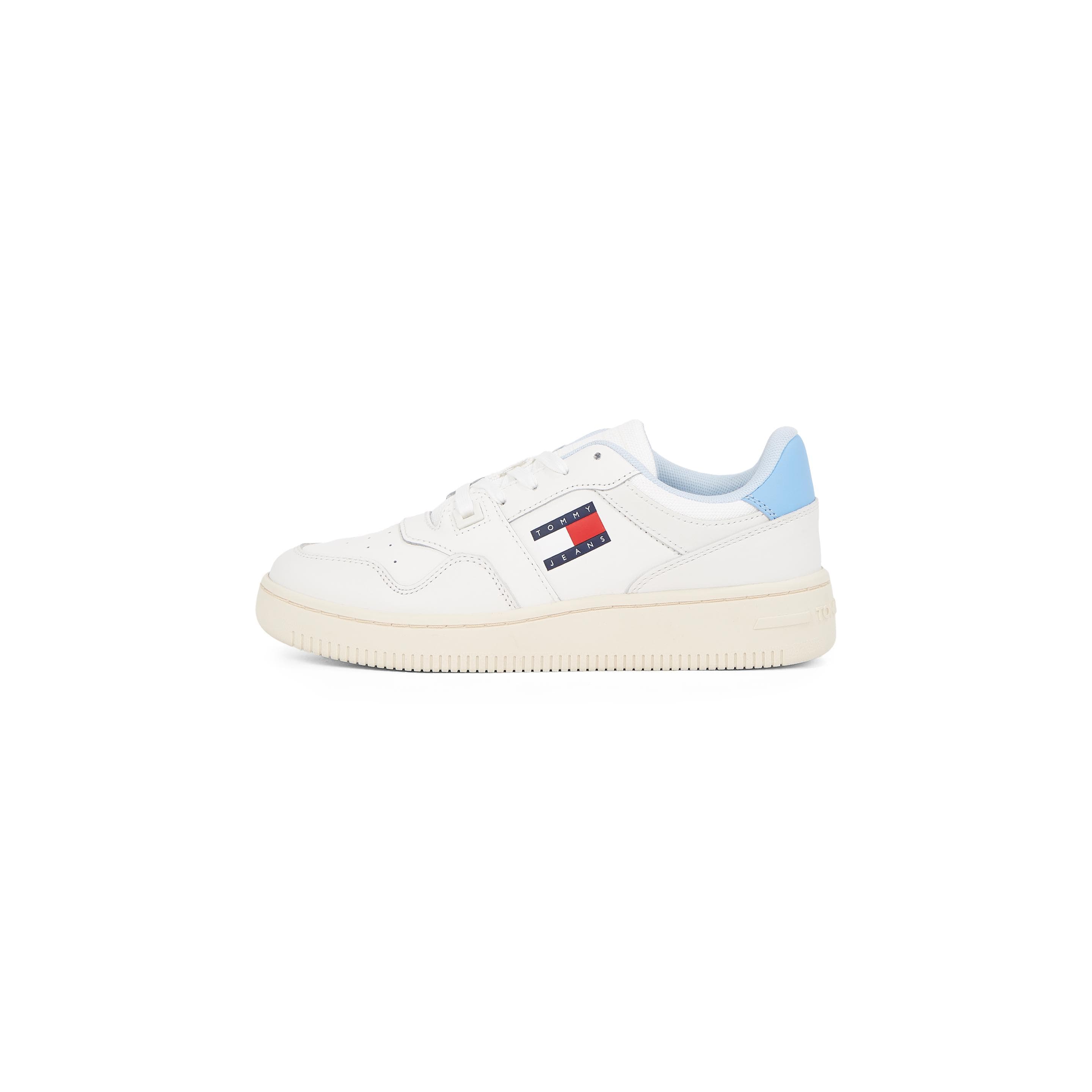 Tommy Hilfiger, Damen, Sneakers, Tjw Retro Basket Ess, Weiss, Blau, (38)