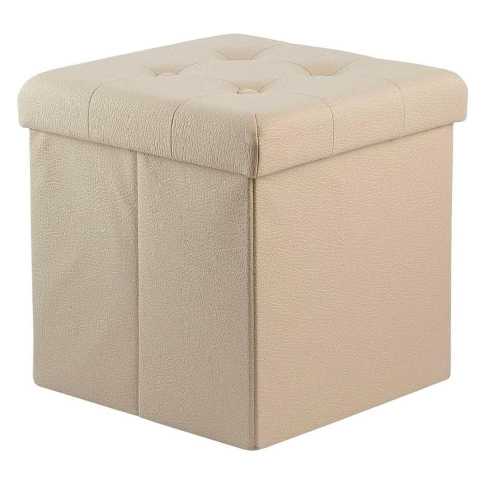 Avilia, Hocker + Pouf, Elegante voetenbank mit Stauraum, platzsparend und vielseitig für Entspannung