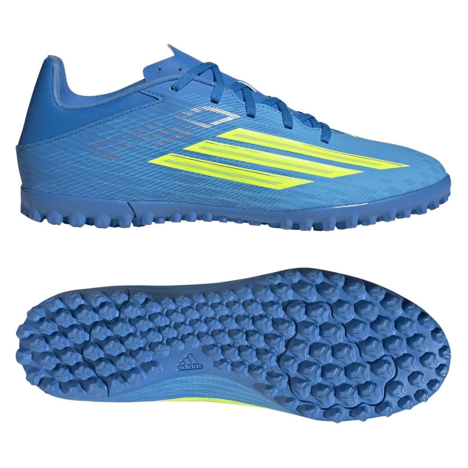 Adidas, Herren, Fussballschuhe, F50 Club TF (45 1/3), Blau, Gelb