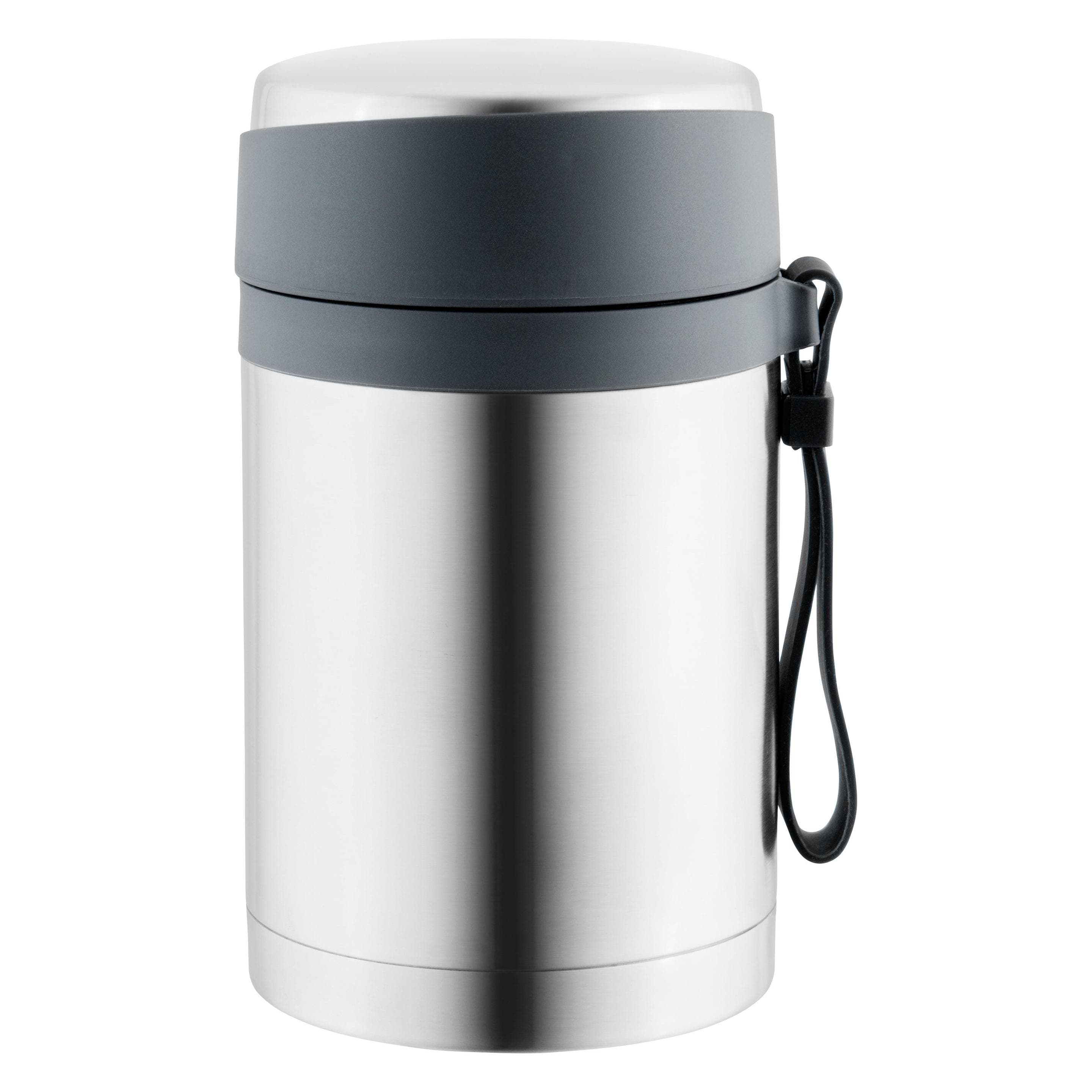 BergHoff Foodcontainer 0.85L Essentials, Lunchbox, Silber, Schwarz