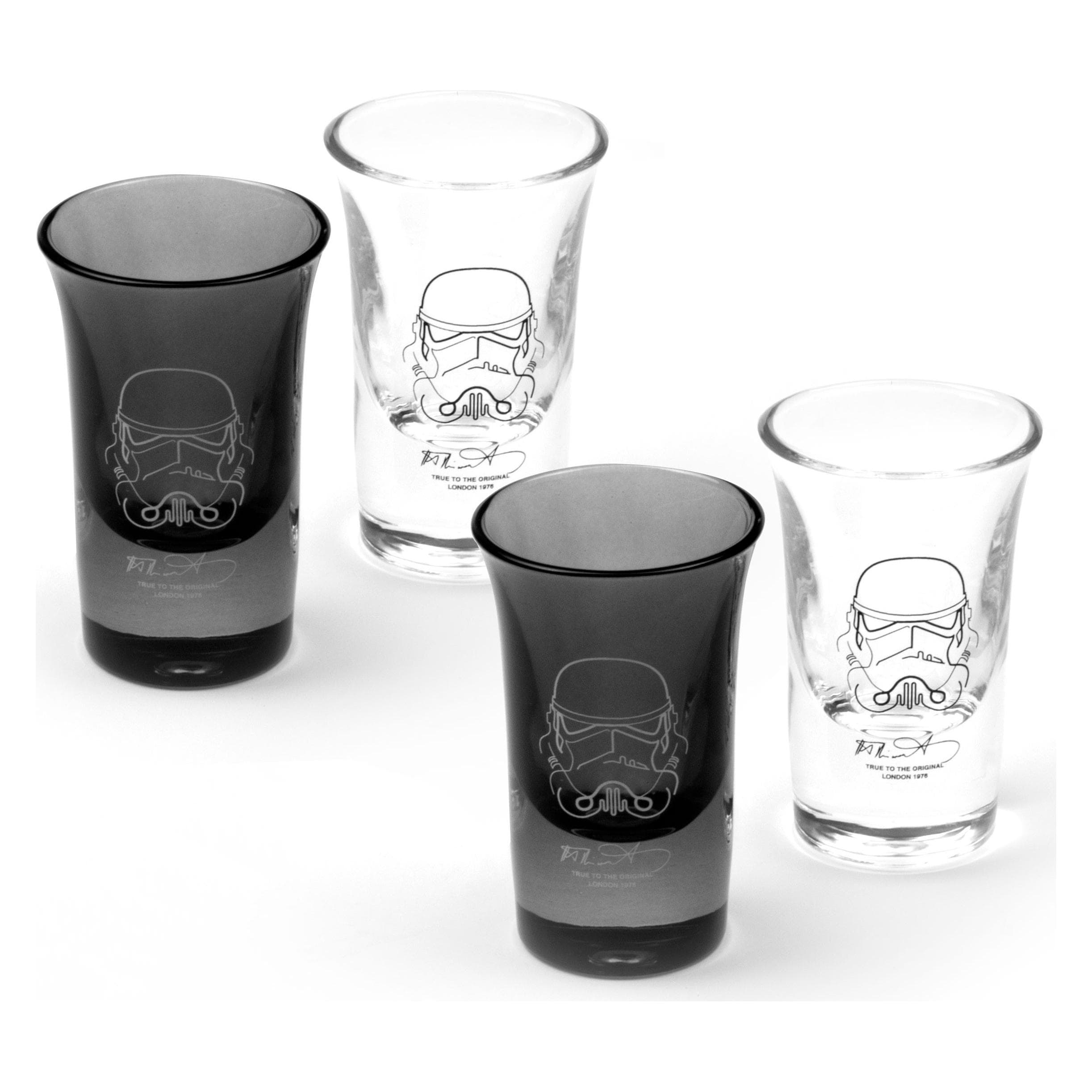 Original Stormtrooper Shot Gläser (4er Set), Cocktailgläser, Transparent