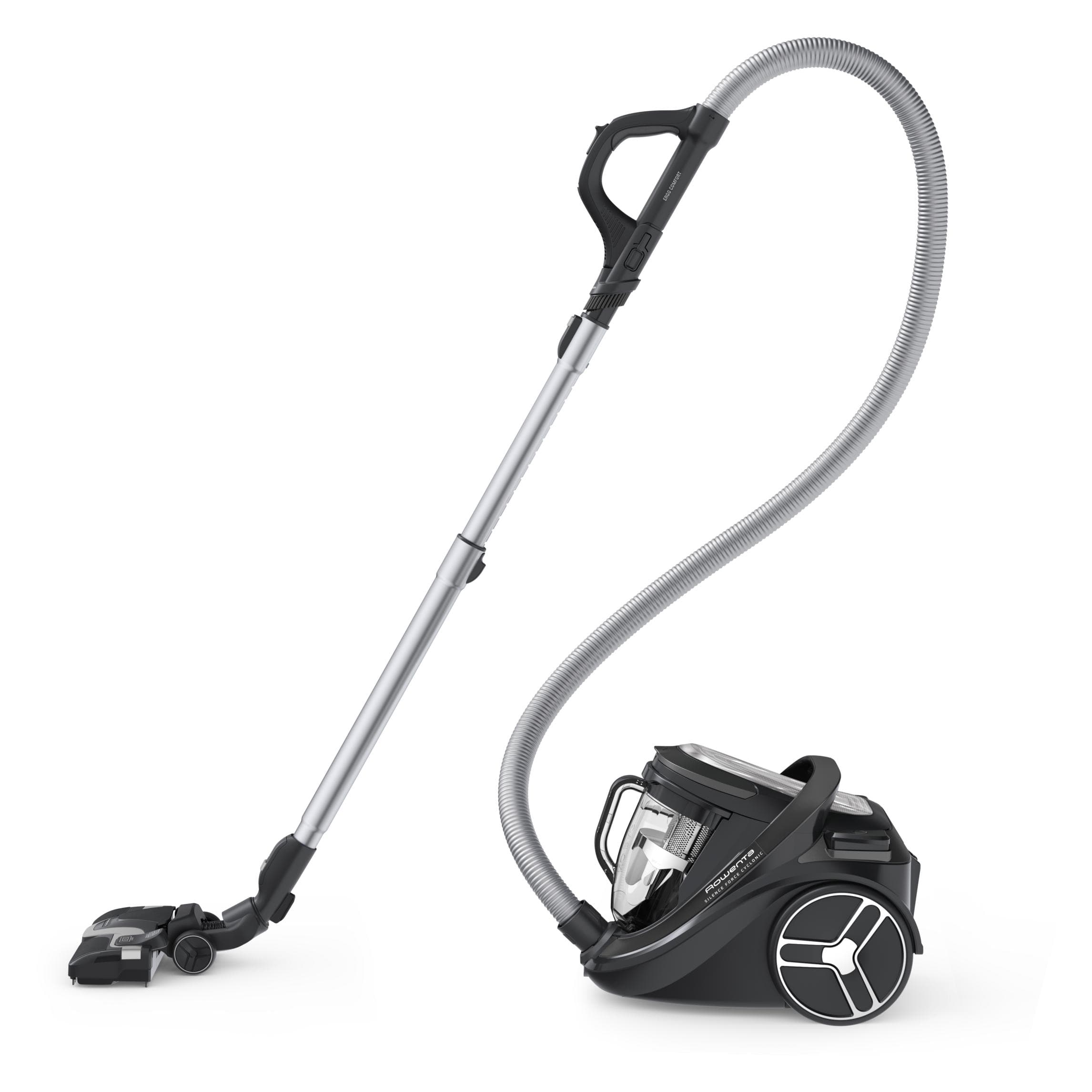 Rowenta Silence Force Cyclonic, Staubsauger, Grau, Schwarz