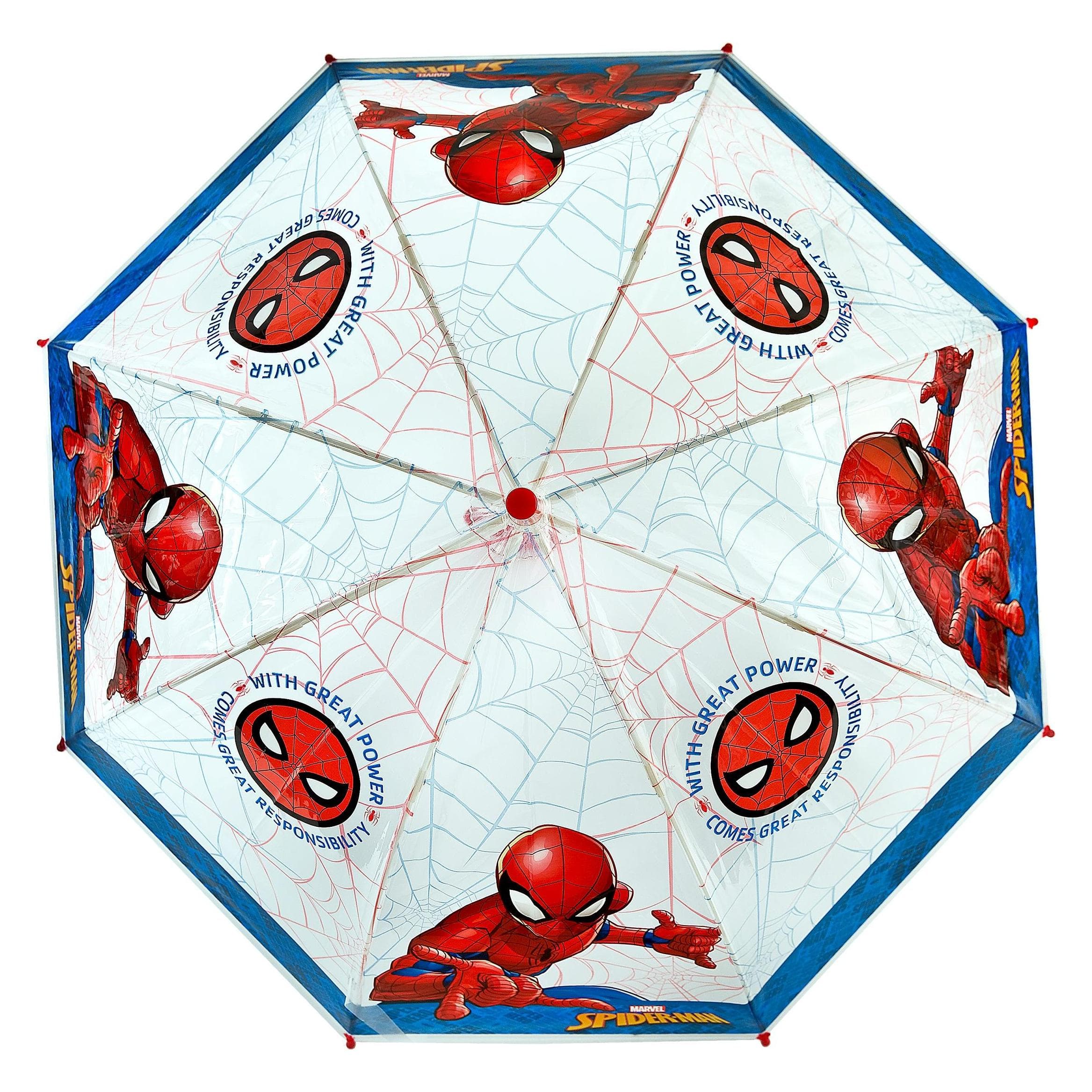 Spiderman, Unisex, Regenschirm, Regenschirm, Blau, Rot, Transparent