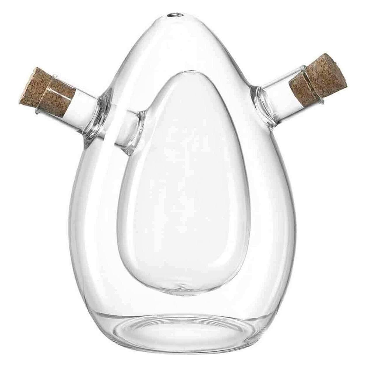 Leonardo, Ölspender + Essigspender, Öl & Essig Spender Cucina 2 in 1 oval (480 ml)