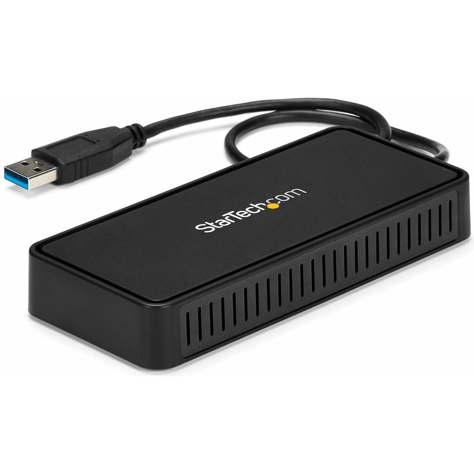 StarTech USB To Dual DP Docking Station (USB-A, 1 Port), Dockingstation + USB Hub, Schwarz