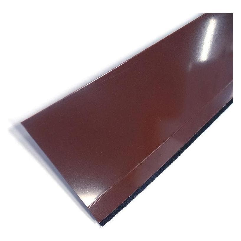 GEKO, Türstopper, Klebender flexibler PVC-Türboden mit Bürste 1m braun