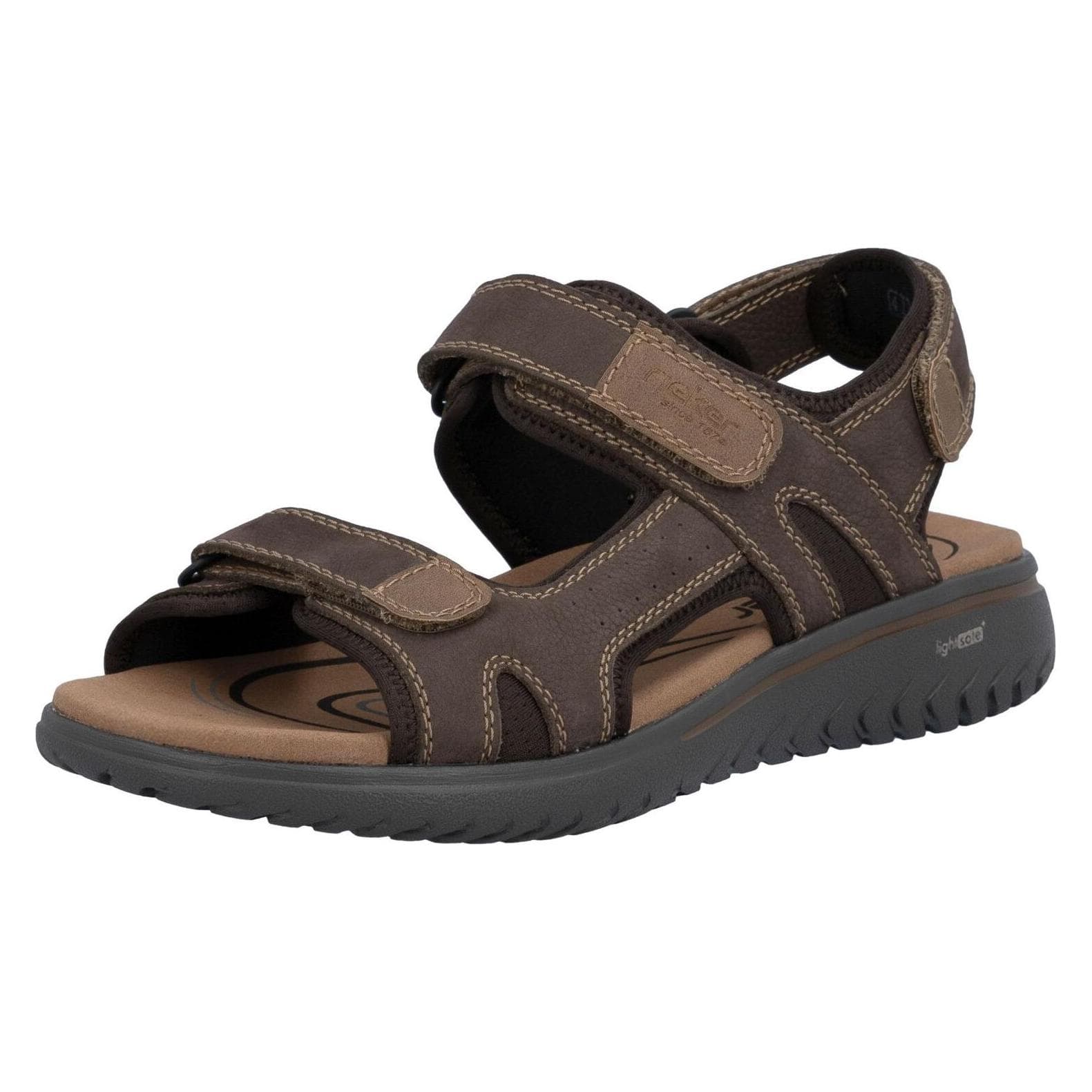 Rieker, Herren, Sandalen, Sandalen, Braun, (43)